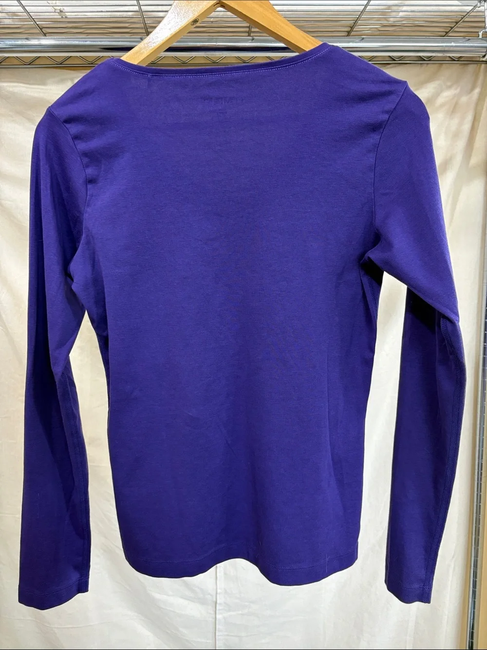 COMPANY Purple Long-Sleeve V-Neck Tee - Picture 2 of 4